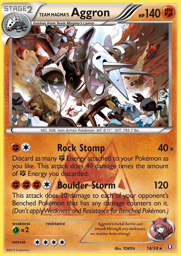 Team Magma's Aggron (14/34) [XY: Double Crisis] | Eastridge Sports Cards & Games