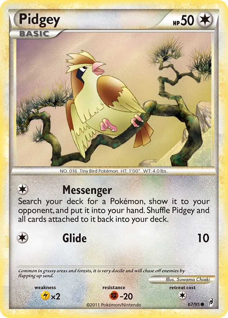 Pidgey (67/95) [HeartGold & SoulSilver: Call of Legends] | Eastridge Sports Cards & Games