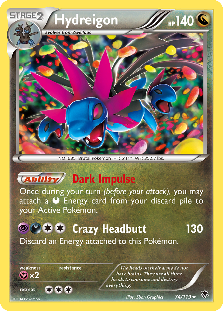 Hydreigon (74/119) [XY: Phantom Forces] | Eastridge Sports Cards & Games