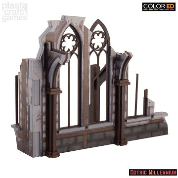 Plast Craft Gothic Millennium Ruined Side Wall | Eastridge Sports Cards & Games
