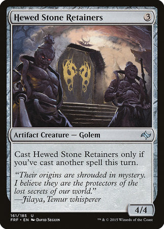 Hewed Stone Retainers [Fate Reforged] | Eastridge Sports Cards & Games