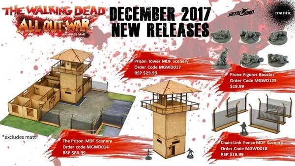 The Walking Dead Prison Scenery Set | Eastridge Sports Cards & Games