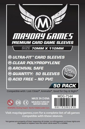 Mayday PREMIUM MAGNUM LOST CITIES SLEEVES 70mmX110mm 50CT | Eastridge Sports Cards & Games