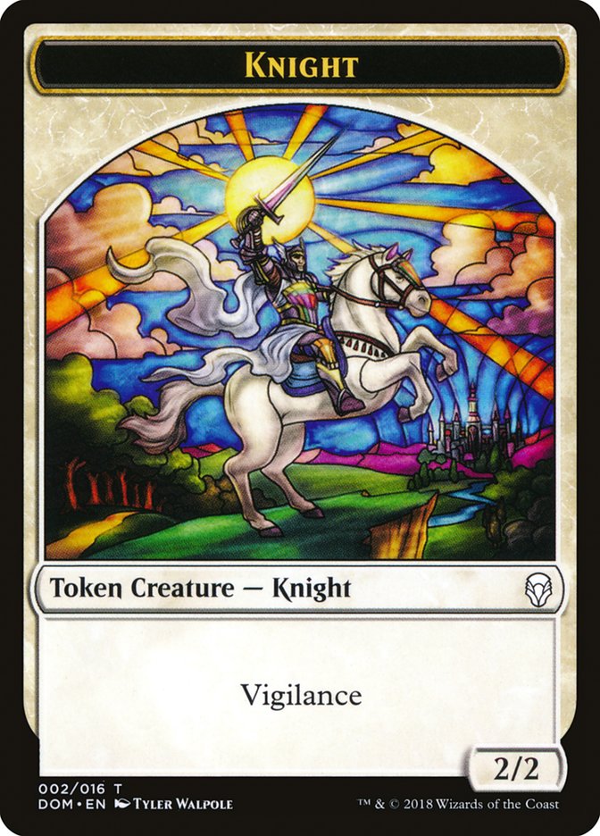 Knight (002/016) [Dominaria Tokens] | Eastridge Sports Cards & Games