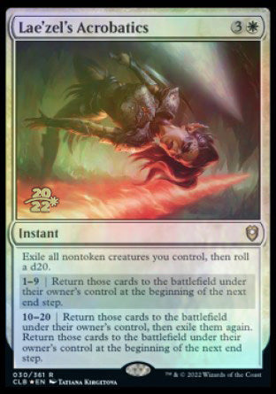 Lae'zel's Acrobatics [Commander Legends: Battle for Baldur's Gate Prerelease Promos] | Eastridge Sports Cards & Games