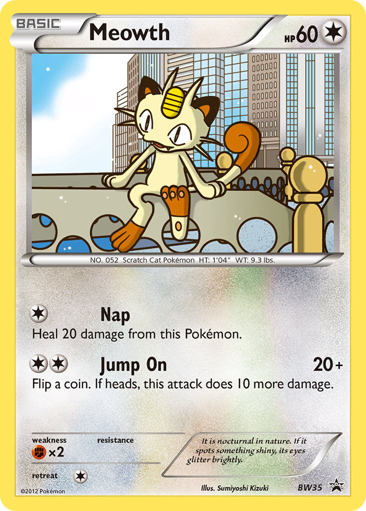 Meowth (BW35) (Cosmos Holo) [Black & White: Black Star Promos] | Eastridge Sports Cards & Games