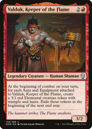 Valduk, Keeper of the Flame [Dominaria] | Eastridge Sports Cards & Games