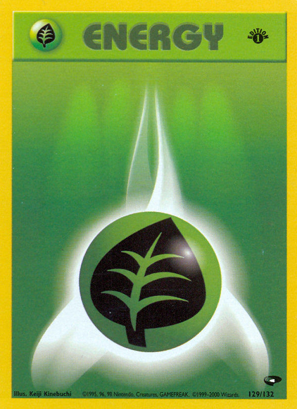 Grass Energy (129/132) [Gym Challenge 1st Edition] | Eastridge Sports Cards & Games