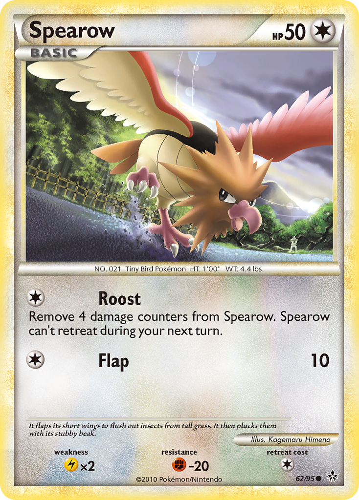 Spearow (62/95) [HeartGold & SoulSilver: Unleashed] | Eastridge Sports Cards & Games