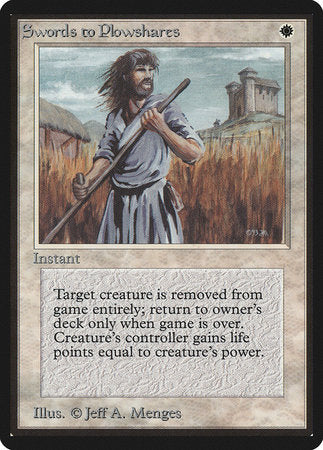 Swords to Plowshares [Limited Edition Beta] | Eastridge Sports Cards & Games