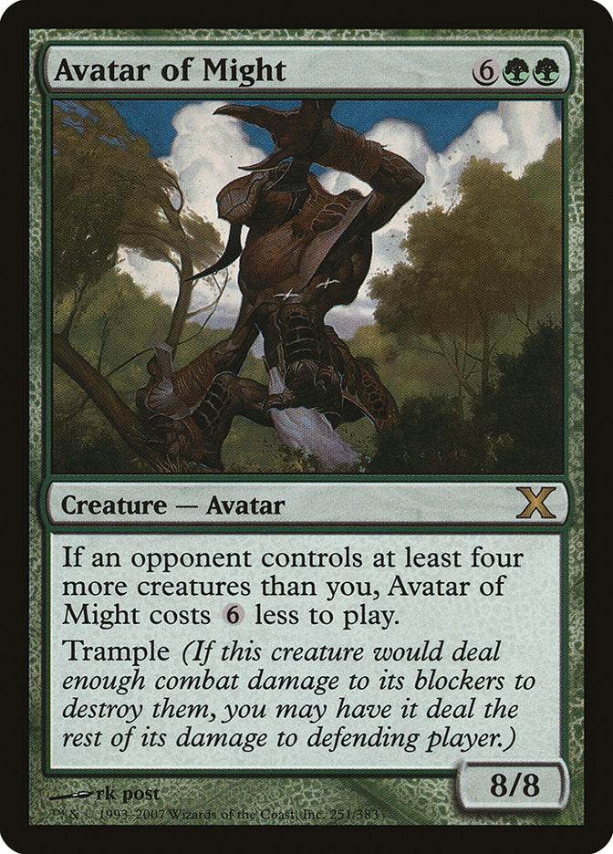 Avatar of Might [Tenth Edition] | Eastridge Sports Cards & Games