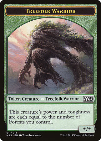 Treefolk Warrior Token [Magic 2015 Tokens] | Eastridge Sports Cards & Games