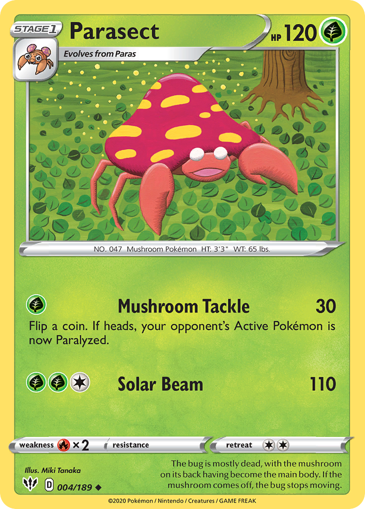 Parasect (004/189) [Sword & Shield: Darkness Ablaze] | Eastridge Sports Cards & Games