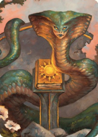 Guardian Naga Art Card [Commander Legends: Battle for Baldur's Gate Art Series] | Eastridge Sports Cards & Games