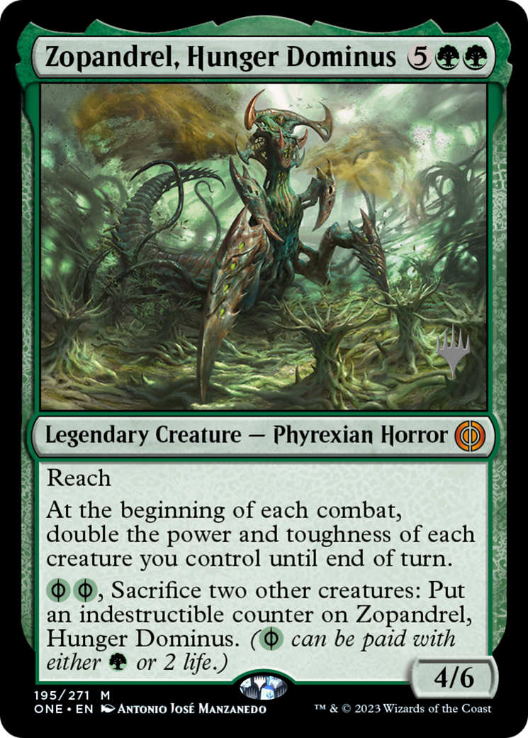 Zopandrel, Hunger Dominus (Promo Pack) [Phyrexia: All Will Be One Promos] | Eastridge Sports Cards & Games