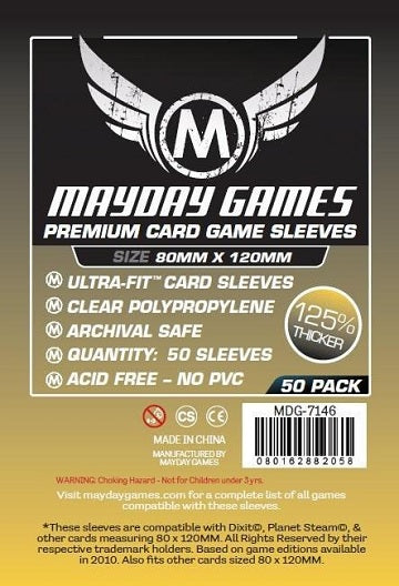 Mayday PREMIUM MAGNUM DIXIT SLEEVES 80mm X 120mm 50CT | Eastridge Sports Cards & Games
