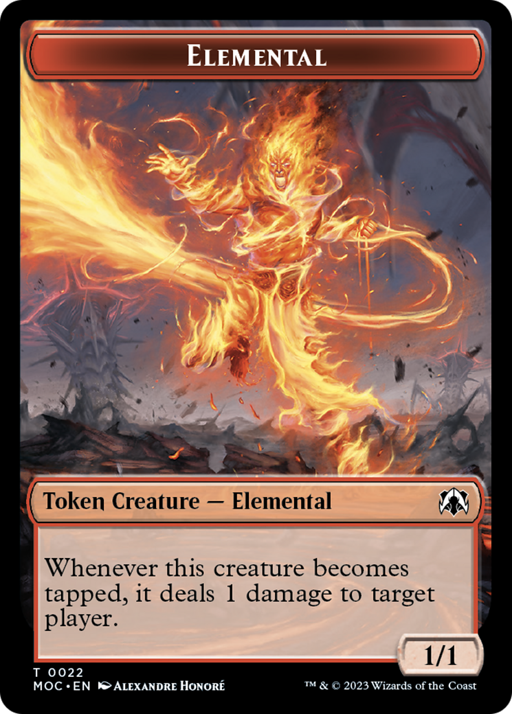 Elemental (22) // Elemental (9) Double-Sided Token [March of the Machine Commander Tokens] | Eastridge Sports Cards & Games