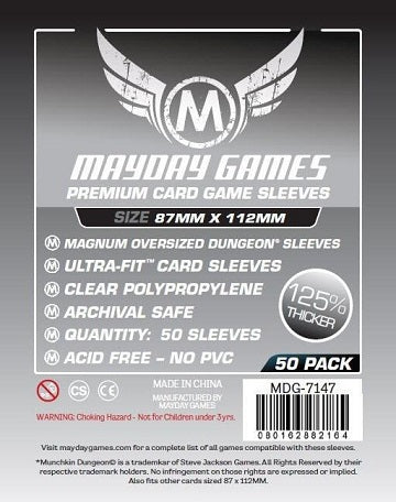 Mayday PREMIUM MAGNUM OVERSIZED DUNGEON SLEEVES 50CT | Eastridge Sports Cards & Games