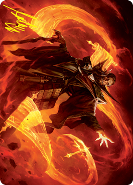 Plargg, Dean of Chaos Art Card (Gold-Stamped Signature) [Strixhaven: School of Mages Art Series] | Eastridge Sports Cards & Games