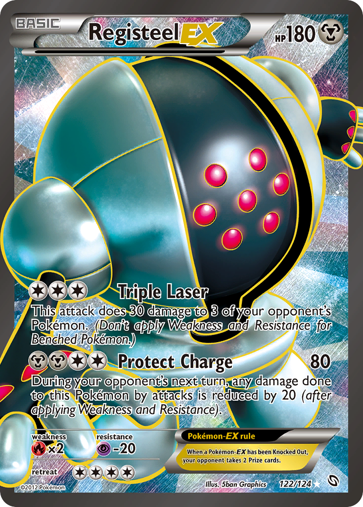 Registeel EX (122/124) [Black & White: Dragons Exalted] | Eastridge Sports Cards & Games