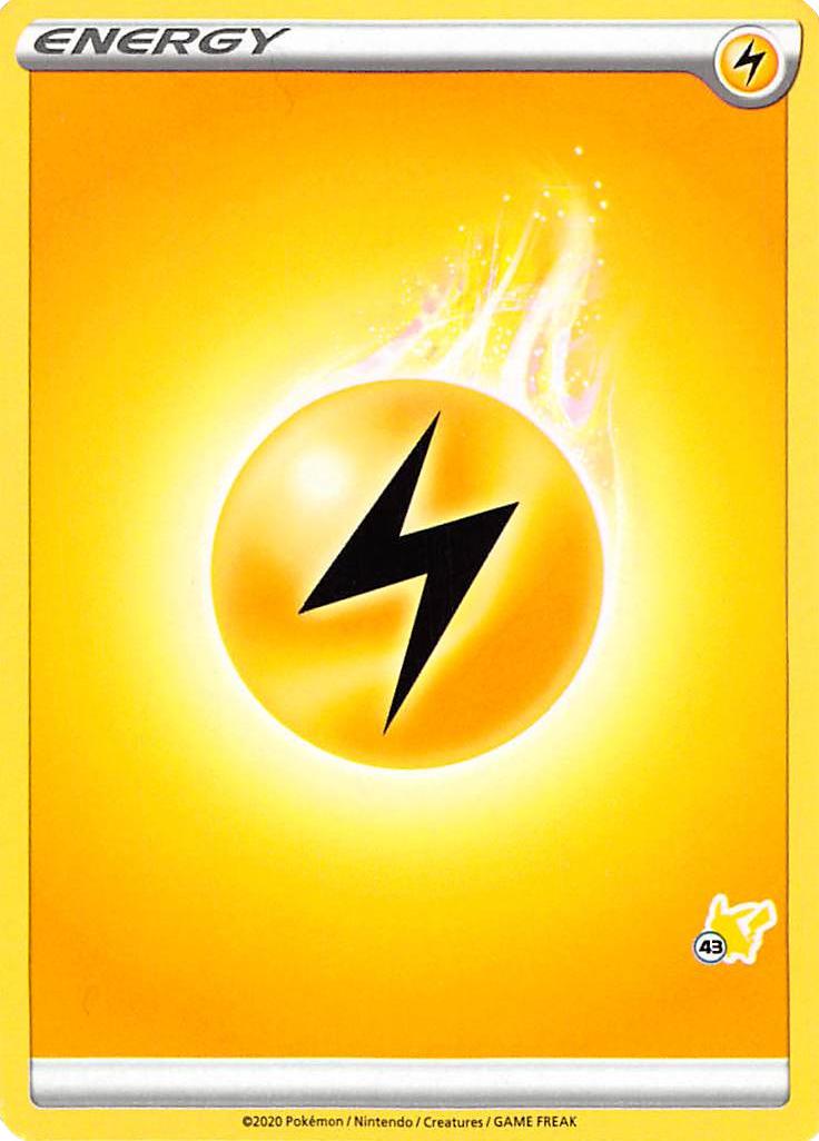 Lightning Energy (Pikachu Stamp #43) [Battle Academy 2022] | Eastridge Sports Cards & Games