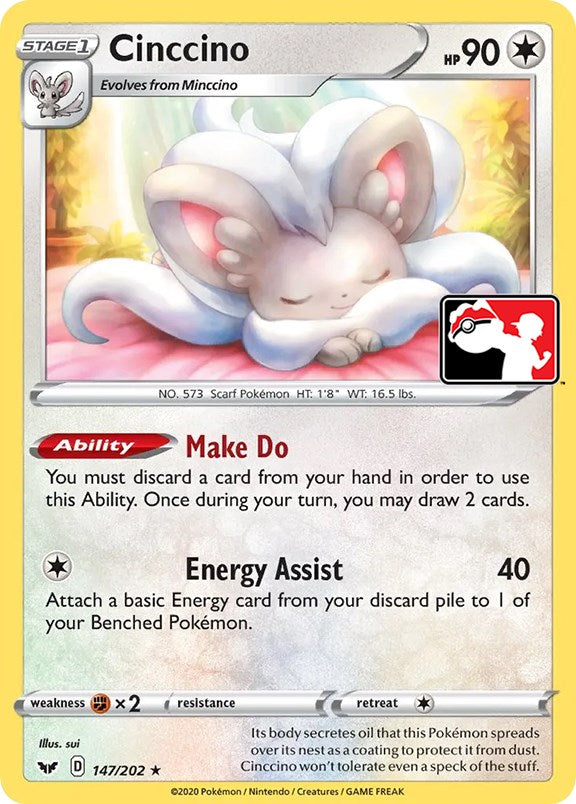 Cinccino (147/202) [Prize Pack Series One] | Eastridge Sports Cards & Games