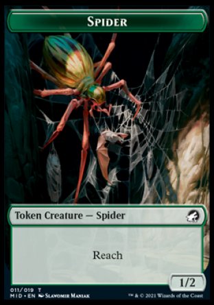 Spider Token [Innistrad: Midnight Hunt Tokens] | Eastridge Sports Cards & Games