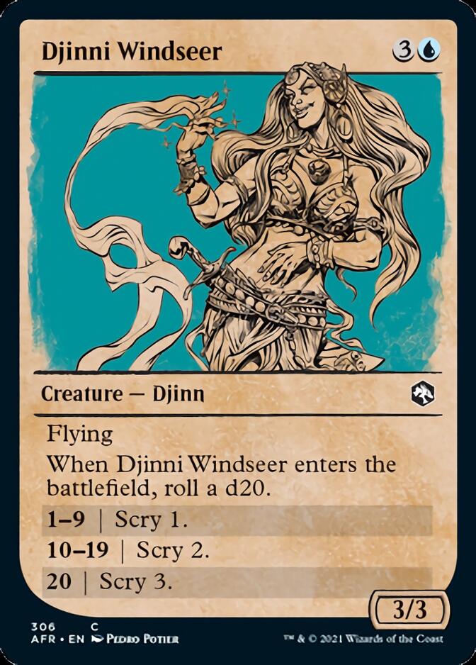 Djinni Windseer (Showcase) [Dungeons & Dragons: Adventures in the Forgotten Realms] | Eastridge Sports Cards & Games