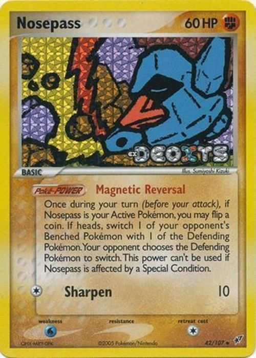 Nosepass (42/107) (Stamped) [EX: Deoxys] | Eastridge Sports Cards & Games