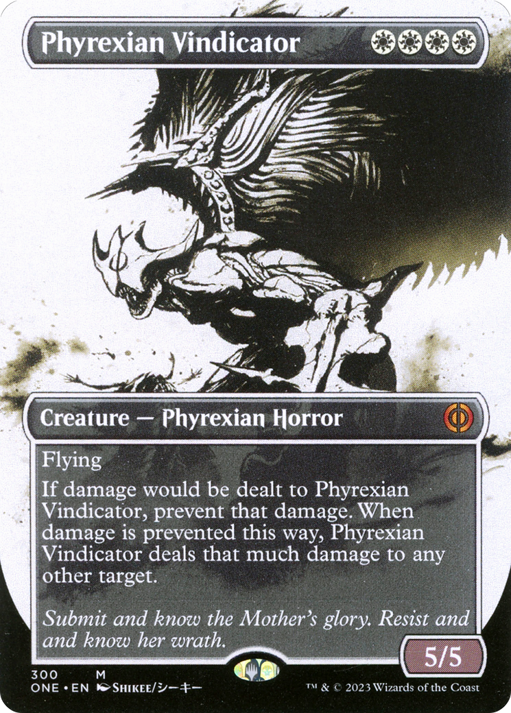 Phyrexian Vindicator (Borderless Ichor) [Phyrexia: All Will Be One] | Eastridge Sports Cards & Games