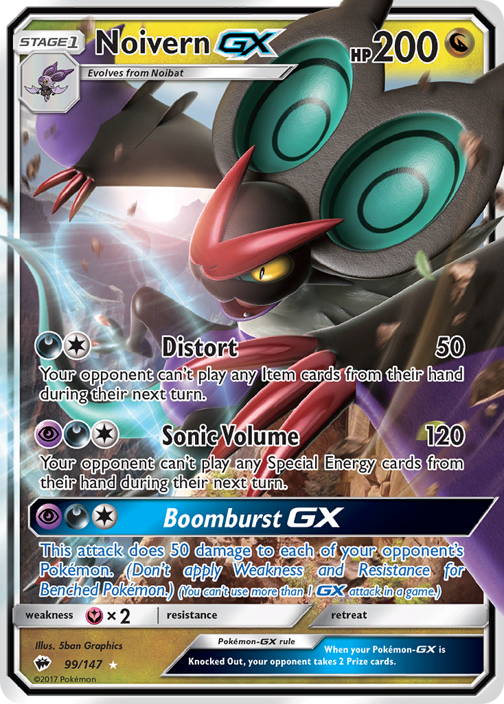 Noivern GX (99/147) [Sun & Moon: Burning Shadows] | Eastridge Sports Cards & Games