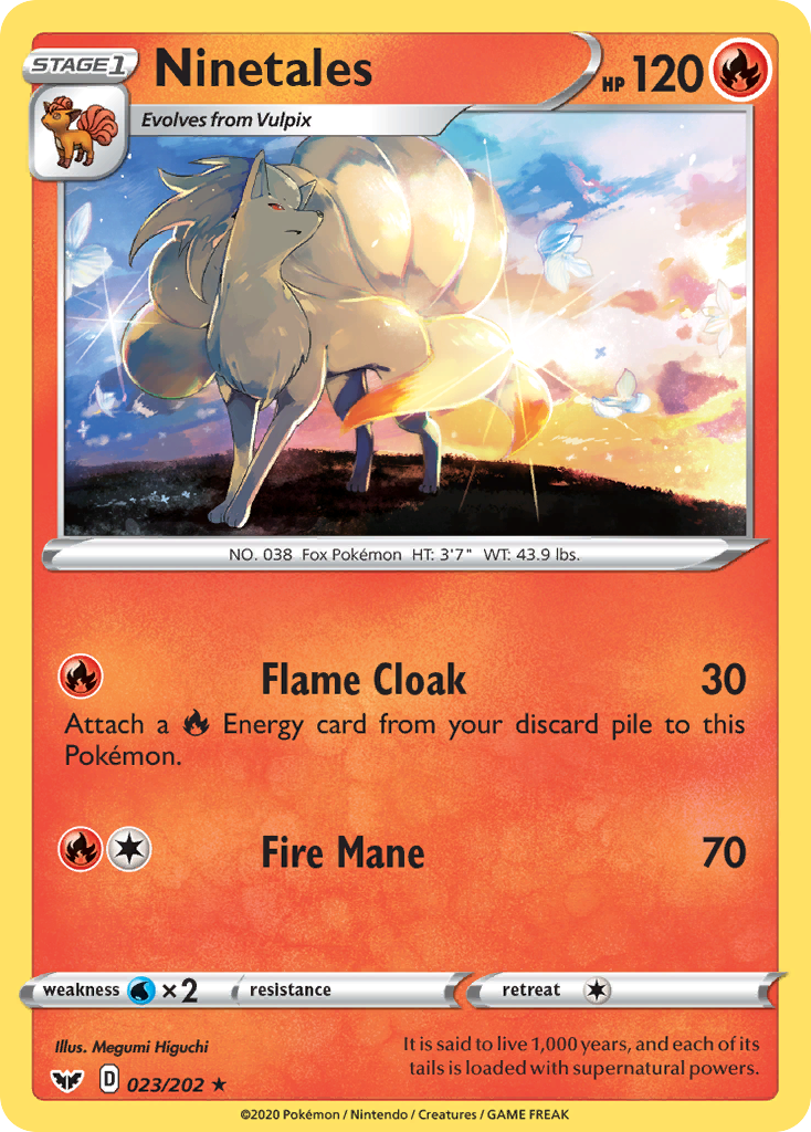 Ninetales (023/202) [Sword & Shield: Base Set] | Eastridge Sports Cards & Games