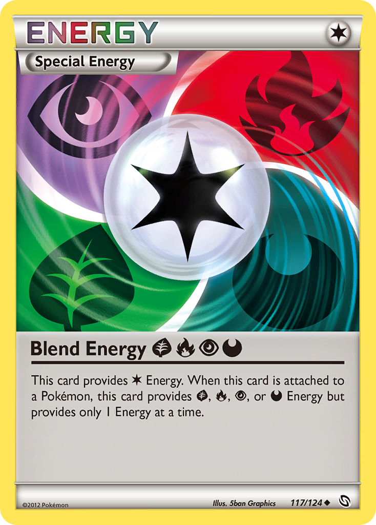 Blend Energy GrassFirePsychicDarkness (117/124) [Black & White: Dragons Exalted] | Eastridge Sports Cards & Games