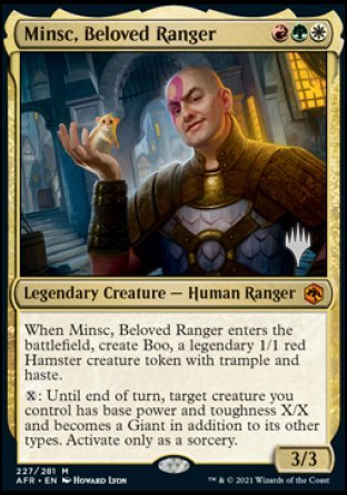 Minsc, Beloved Ranger (Promo Pack) [Dungeons & Dragons: Adventures in the Forgotten Realms Promos] | Eastridge Sports Cards & Games