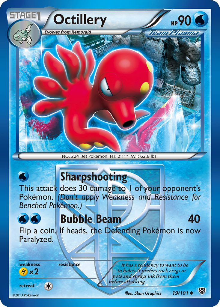Octillery (19/101) [Black & White: Plasma Blast] | Eastridge Sports Cards & Games