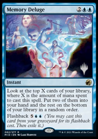 Memory Deluge (Promo Pack) [Innistrad: Midnight Hunt Promos] | Eastridge Sports Cards & Games