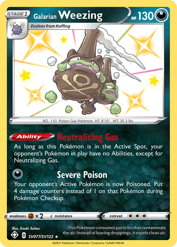 Galarian Weezing (SV077/SV122) [Sword & Shield: Shining Fates] | Eastridge Sports Cards & Games