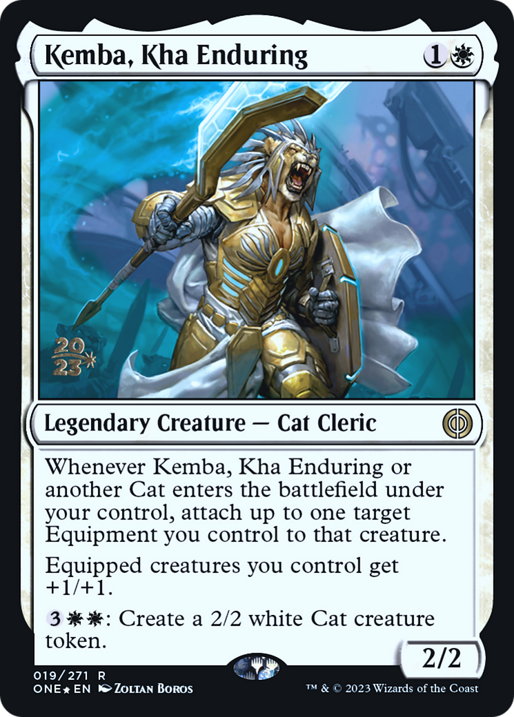 Kemba, Kha Enduring [Phyrexia: All Will Be One Prerelease Promos] | Eastridge Sports Cards & Games