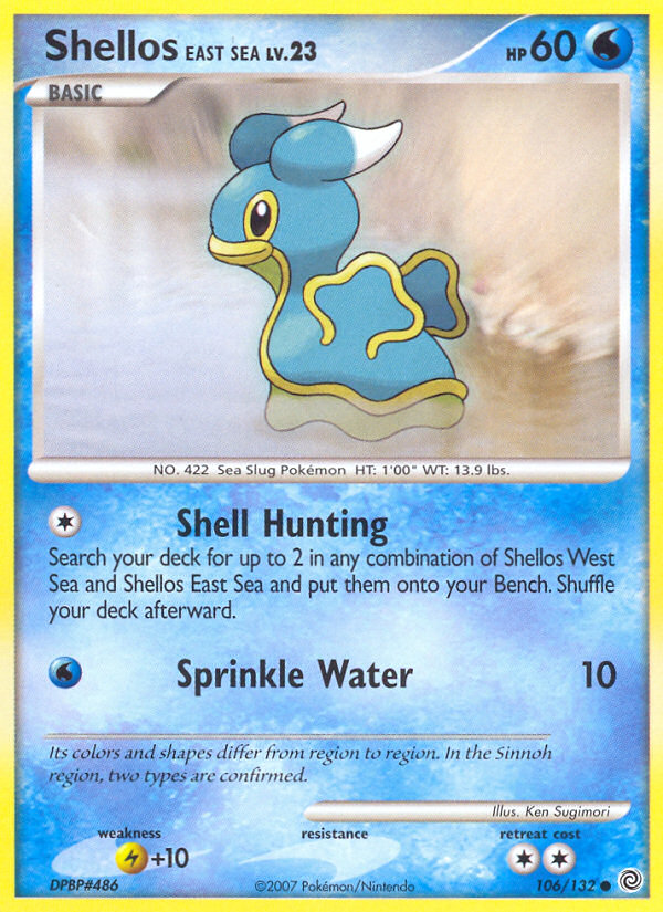 Shellos East Sea (106/132) [Diamond & Pearl: Secret Wonders] | Eastridge Sports Cards & Games