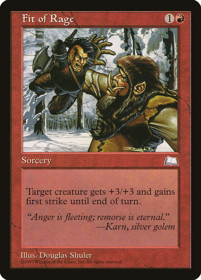 Fit of Rage [Weatherlight] | Eastridge Sports Cards & Games