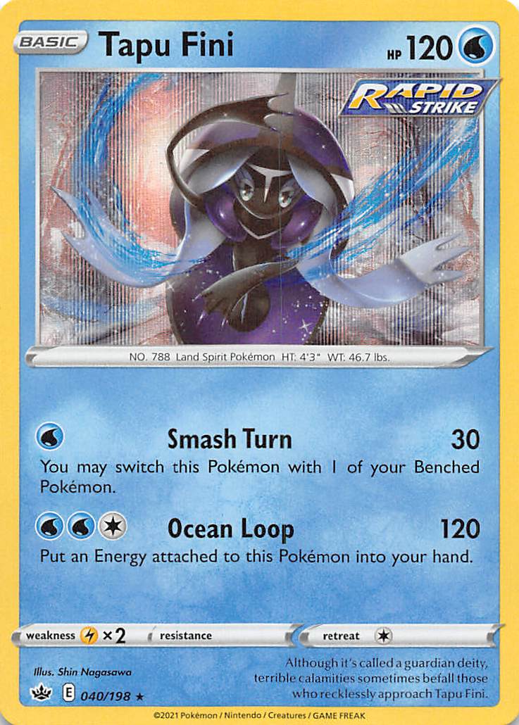 Tapu Fini (040/198) [Sword & Shield: Chilling Reign] | Eastridge Sports Cards & Games
