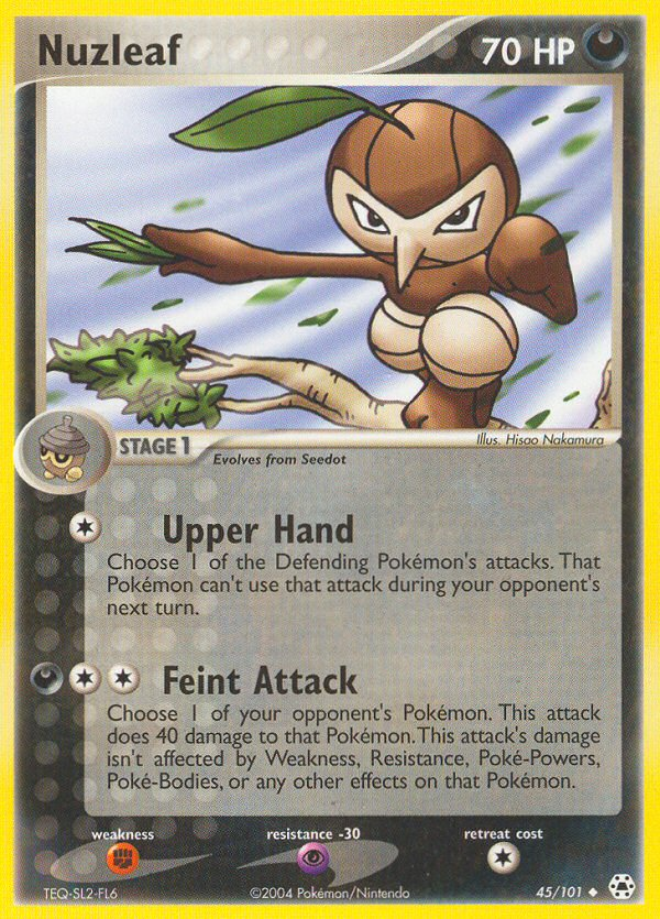Nuzleaf (45/101) [EX: Hidden Legends] | Eastridge Sports Cards & Games