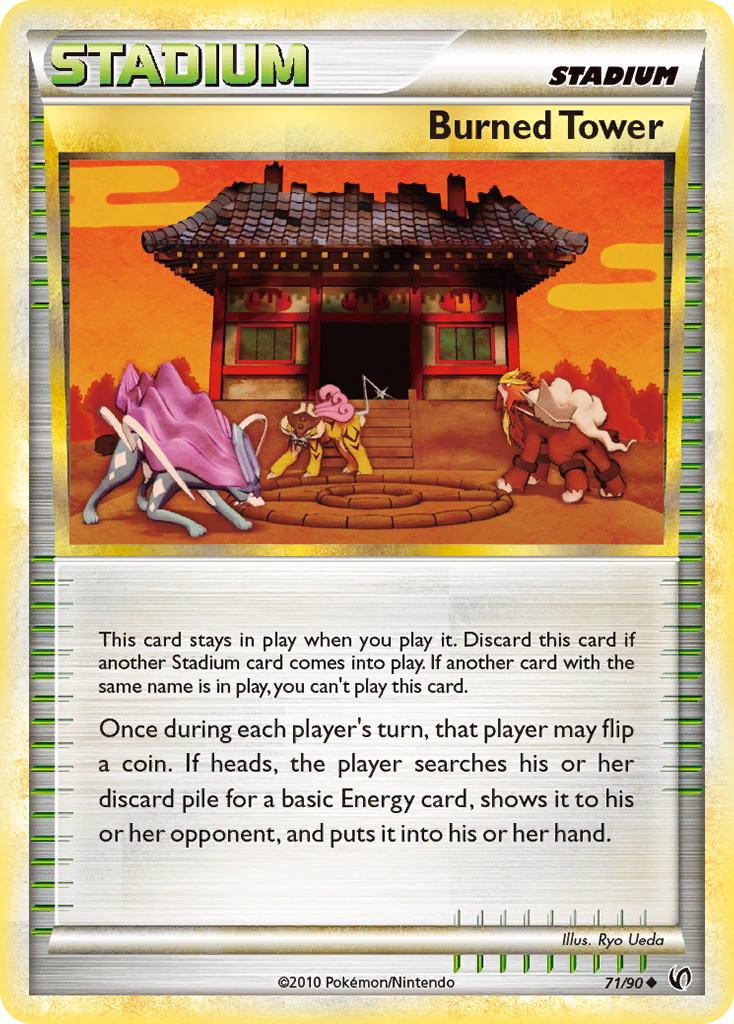 Burned Tower (71/90) [HeartGold & SoulSilver: Undaunted] | Eastridge Sports Cards & Games