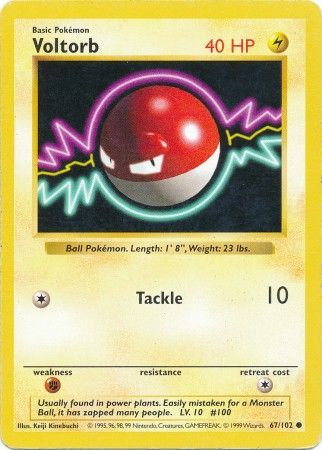 Voltorb (67/102) [Base Set Shadowless Unlimited] | Eastridge Sports Cards & Games