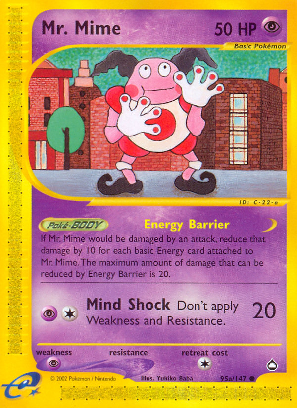 Mr. Mime (95a/147) [Aquapolis] | Eastridge Sports Cards & Games