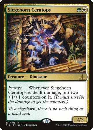 Siegehorn Ceratops [Rivals of Ixalan Promos] | Eastridge Sports Cards & Games