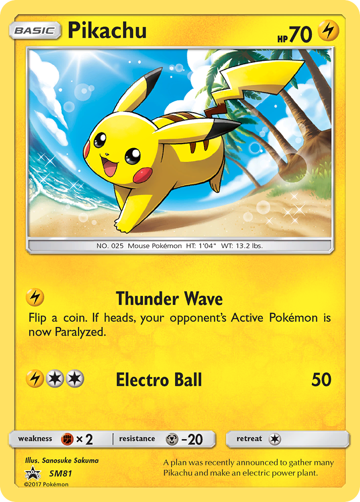 Pikachu (SM81) [Sun & Moon: Black Star Promos] | Eastridge Sports Cards & Games