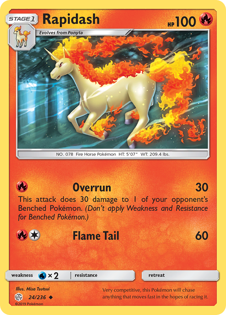 Rapidash (24/236) [Sun & Moon: Cosmic Eclipse] | Eastridge Sports Cards & Games