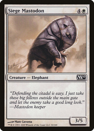 Siege Mastodon [Magic 2010] | Eastridge Sports Cards & Games