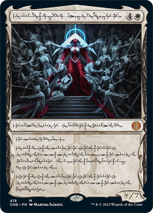 Elesh Norn, Mother of Machines (Phyrexian Step-and-Compleat Foil) [Phyrexia: All Will Be One] | Eastridge Sports Cards & Games